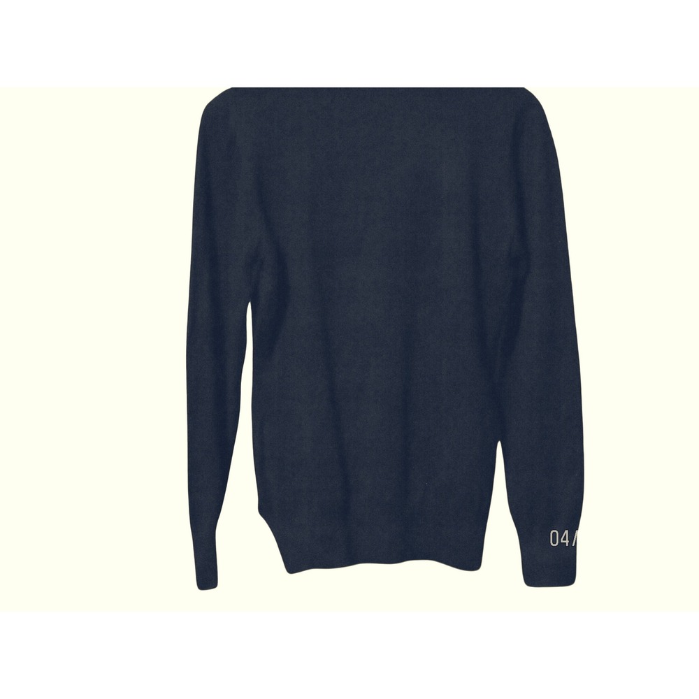 Alfani Womens Navy Blue Turtleneck Sweater Long Sleeve Knit Top Size M
